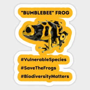 "Bumblebee" Frog Sticker